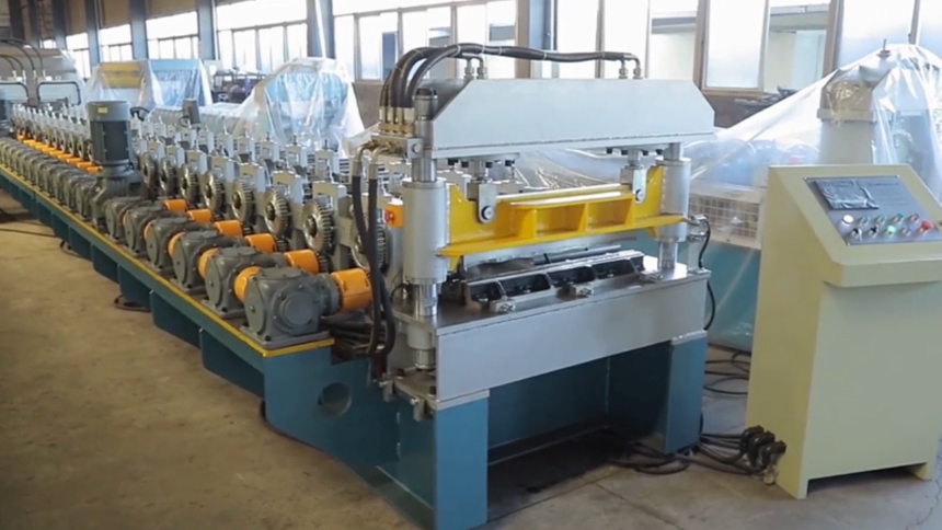 Storage Shelf Panel Roll Forming Machine