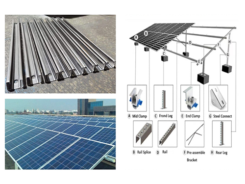 Solar Panel Support Frame Roll Forming Machine